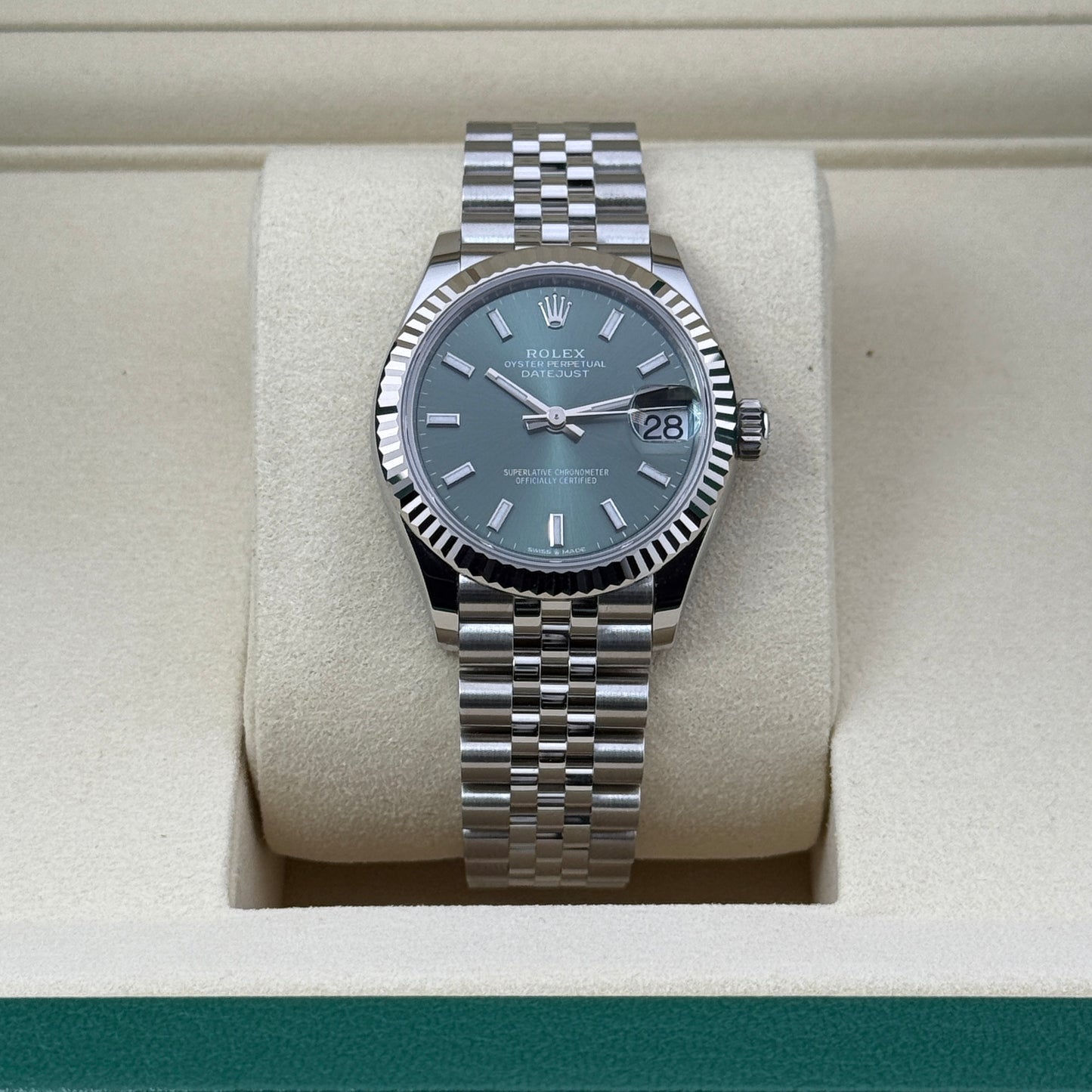 Rolex Datejust 31 / 278274 / Mintgrün / Jubilee / Full Set / 2025