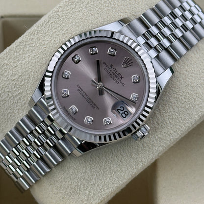 Rolex Datejust 31 / 278274 / Rosa - Diamanten / Jubilee / Full Set / 2025