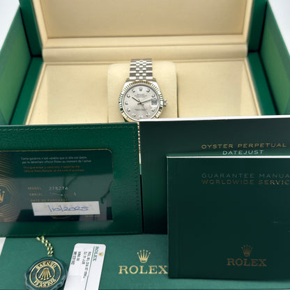 Rolex Datejust 31 / 278274 / Silber - Diamanten / Jubilee / Full Set / 2025
