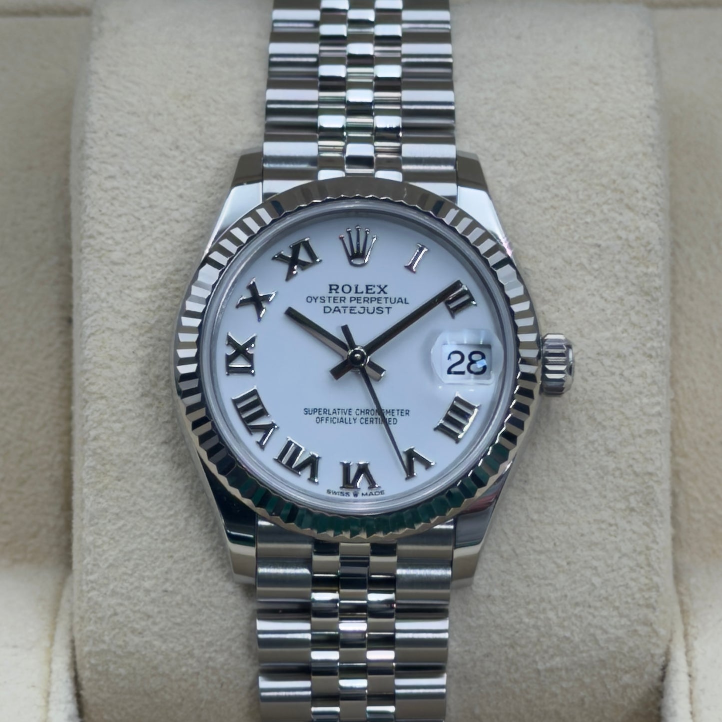 Rolex Datejust 31 / 278274 / Weiß / Jubilee / Full Set / 2021