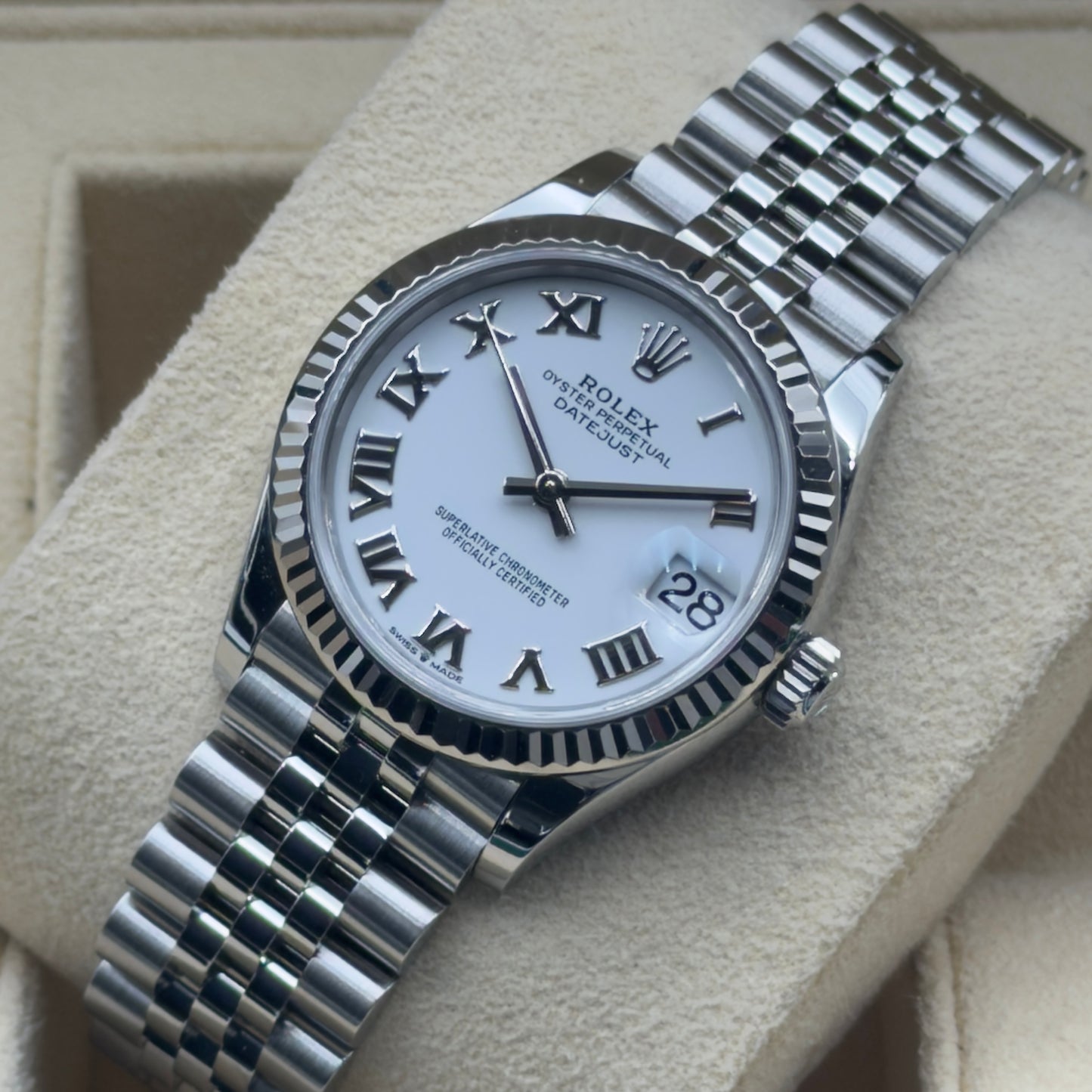 Rolex Datejust 31 / 278274 / Weiß / Jubilee / Full Set / 2021
