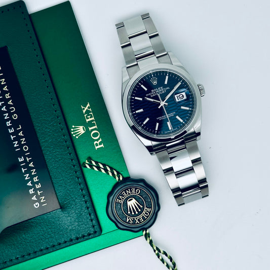 Rolex Datejust 36 / 126200 / blau Motiv / Oyster / Full Set