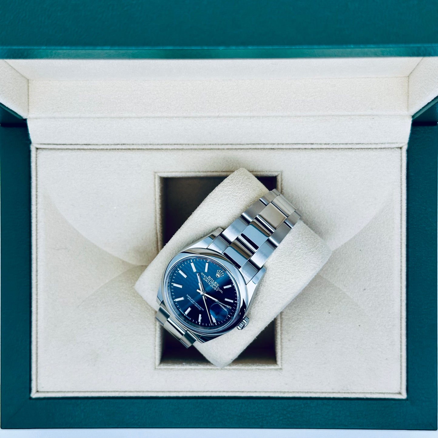 Rolex Datejust 36 / 126200 / blau Motiv / Oyster / Full Set