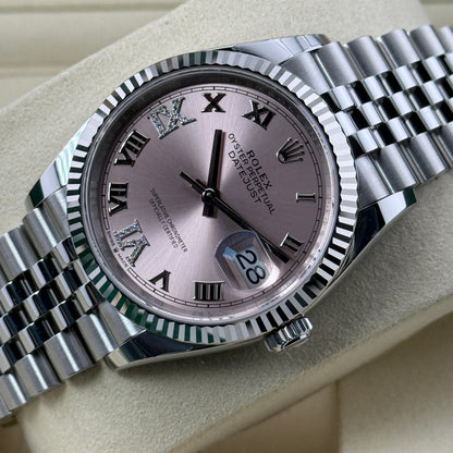 Rolex Datejust 36 / 126234 / rosa - Diamanten 6/9 / Jubilee / Full Set 2025