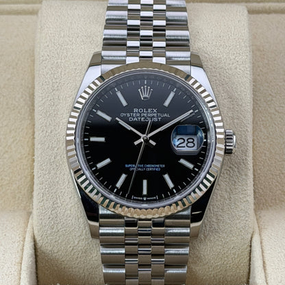 Rolex Datejust 36 / 126234 / schwarz / Jubilee / Full Set / 2021