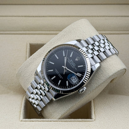 Rolex Datejust 36 / 126234 / schwarz / Jubilee / Full Set / 2021