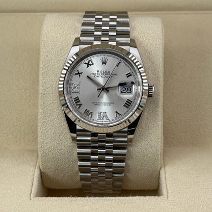 Rolex Datejust 36 / 126234 / silber - Diamanten 6/9 / Jubilee / Full Set / 2025