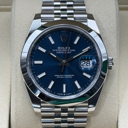 Rolex Datejust 41 / 126300 / Blau / Jubilee / Full Set / 2026