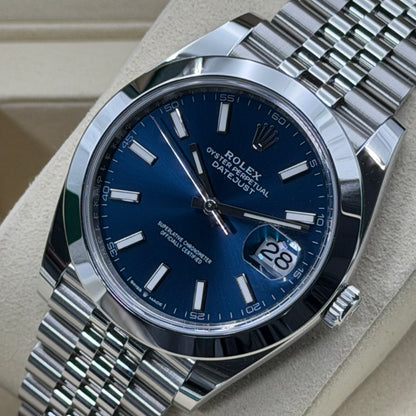 Rolex Datejust 41 / 126300 / Blau / Jubilee / Full Set / 2026