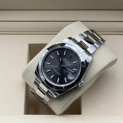 Rolex Datejust 41 / 126300 / rhodium / Oyster / Full Set / 2025