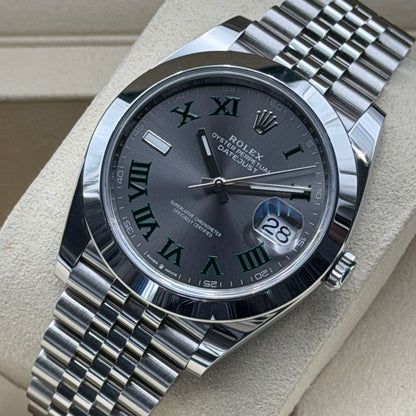 Rolex Datejust 41 / 126300 / Wimbledon / Jubilee / Full Set / 2025