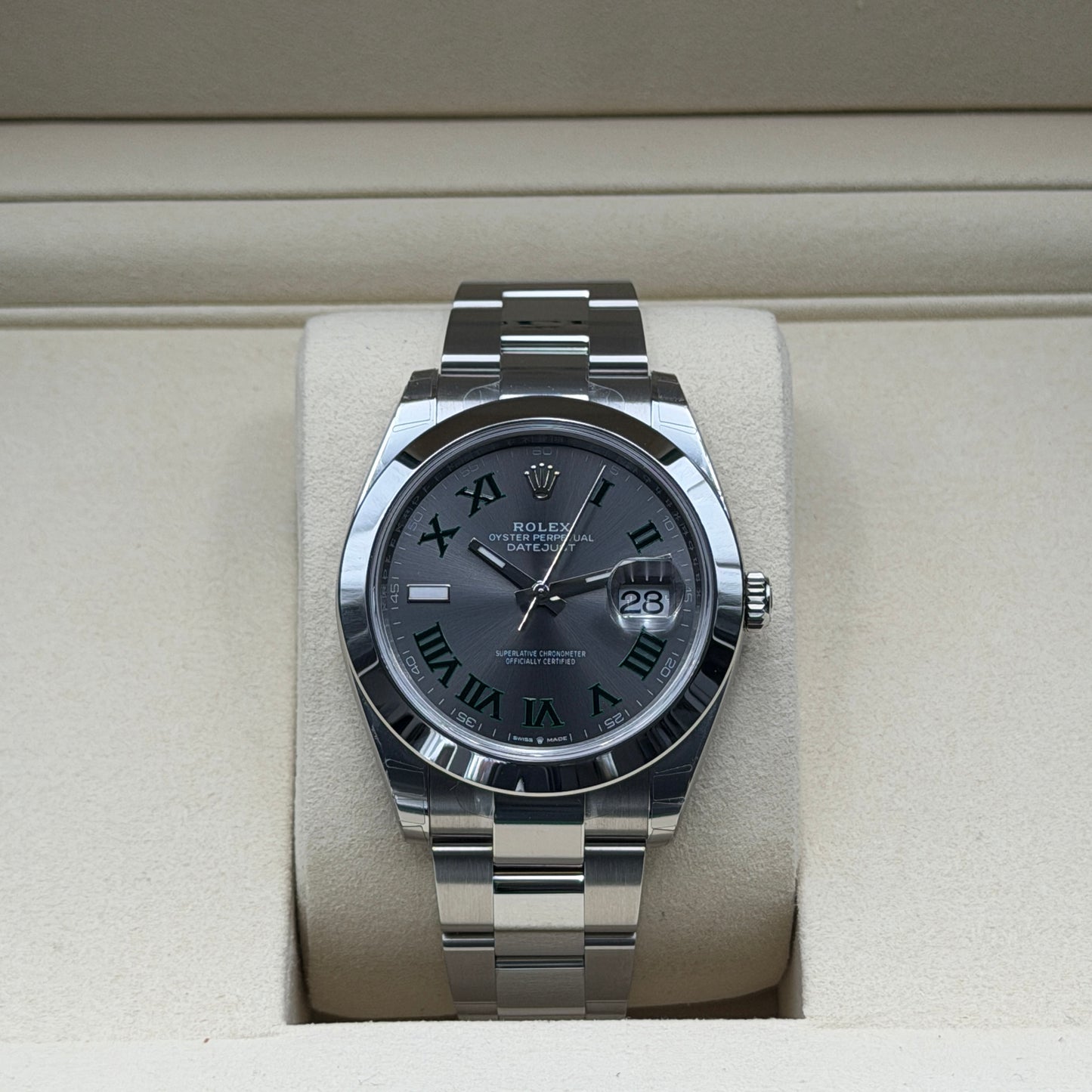 Rolex Datejust 41 / 126300 / Wimbledon / Oyster / Full Set / 2026