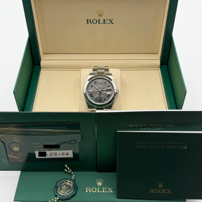Rolex Datejust 41 / 126300 / Wimbledon / Oyster / Full Set / 2026