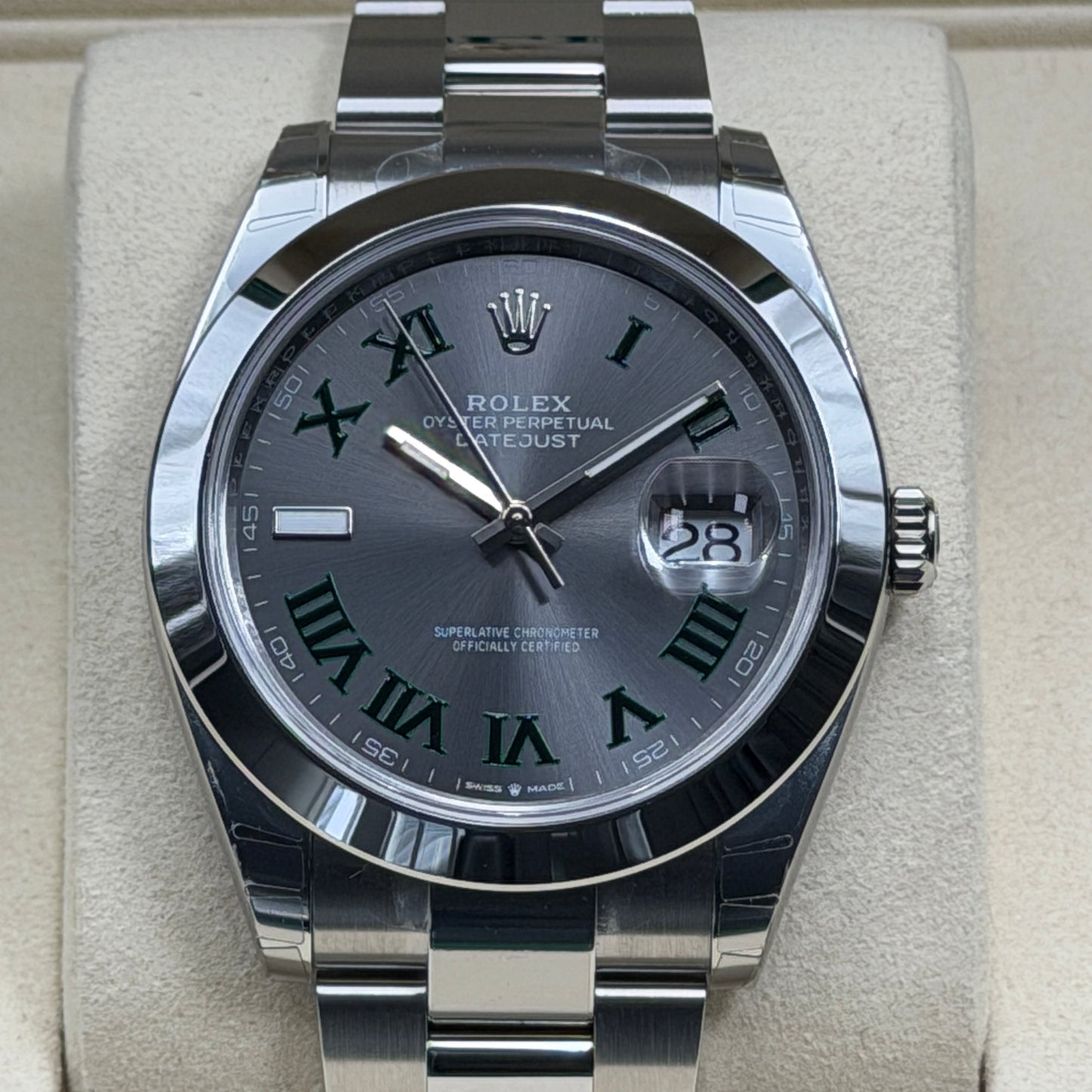 Rolex Datejust 41 / 126300 / Wimbledon / Oyster / Full Set / 2026