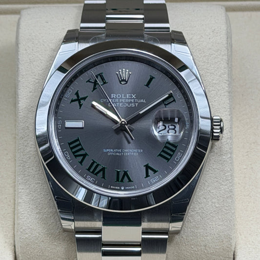 Rolex Datejust 41 / 126300 / Wimbledon / Oyster / Full Set / 2026