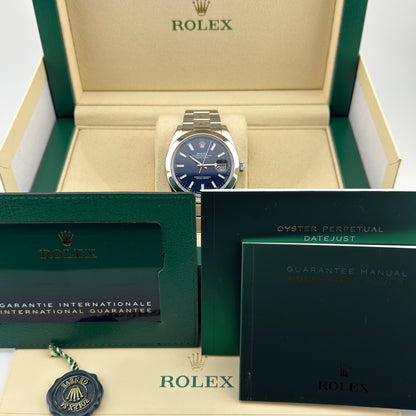 Rolex Datejust 41 / 126300 / blau / Oyster / Full Set / 2021