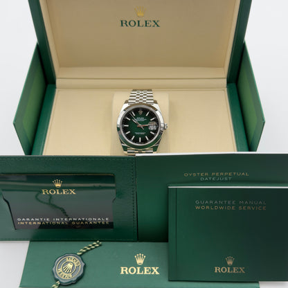 Rolex Datejust 41 / 126300 / Grün-Ombré / Jubilee / Full Set / 2026