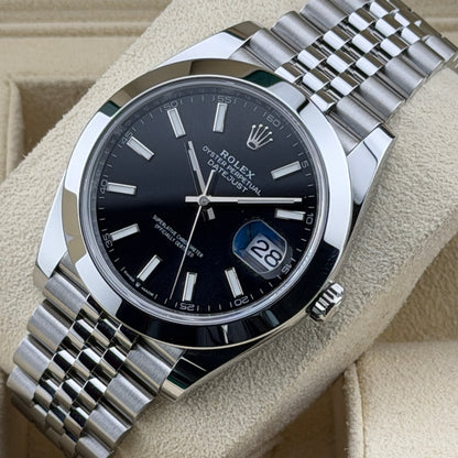 Rolex Datejust 41 / 126300 / schwarz / Jubilee / Full Set / 2022