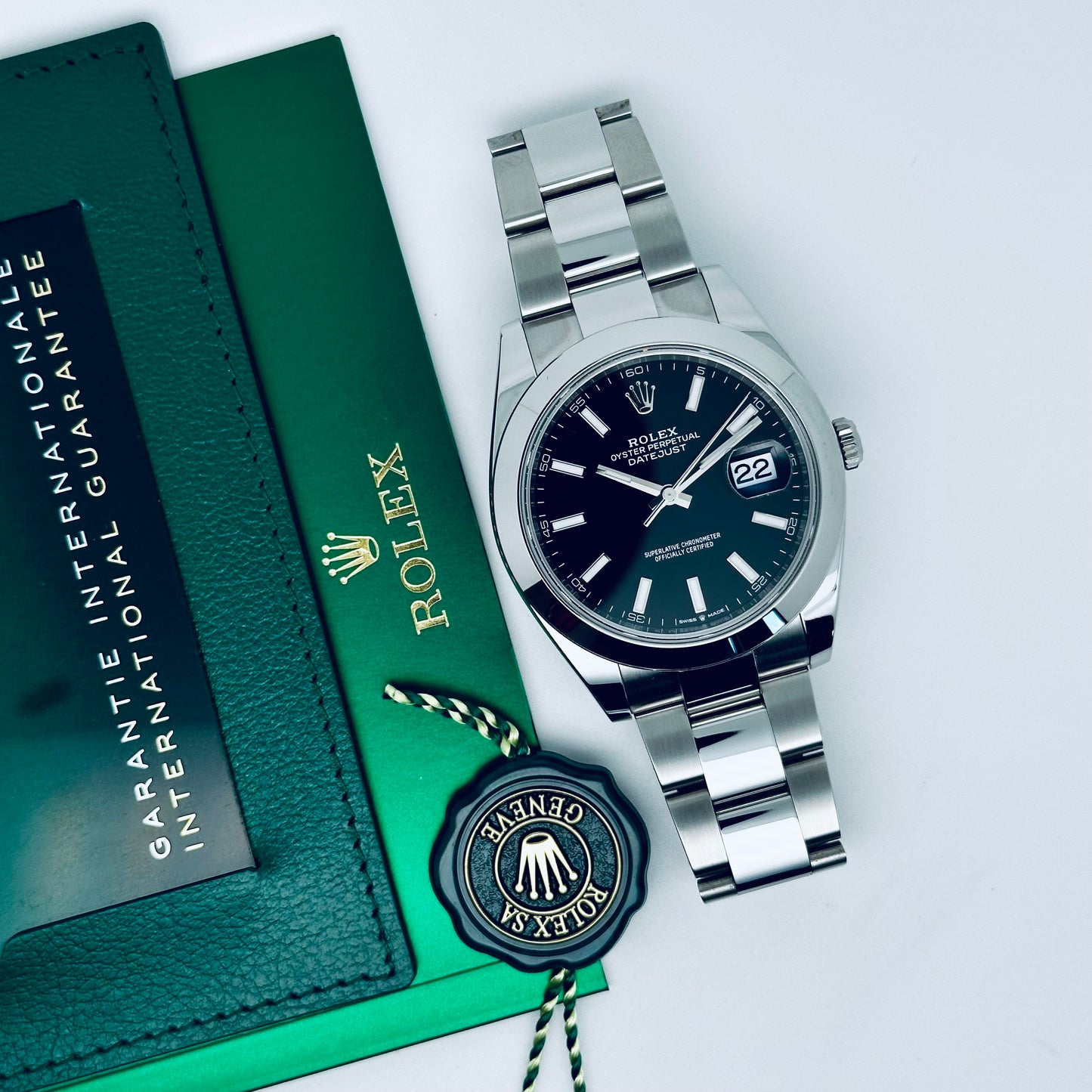 Rolex Datejust 41 / 126300 / schwarz / Oyster / Full Set