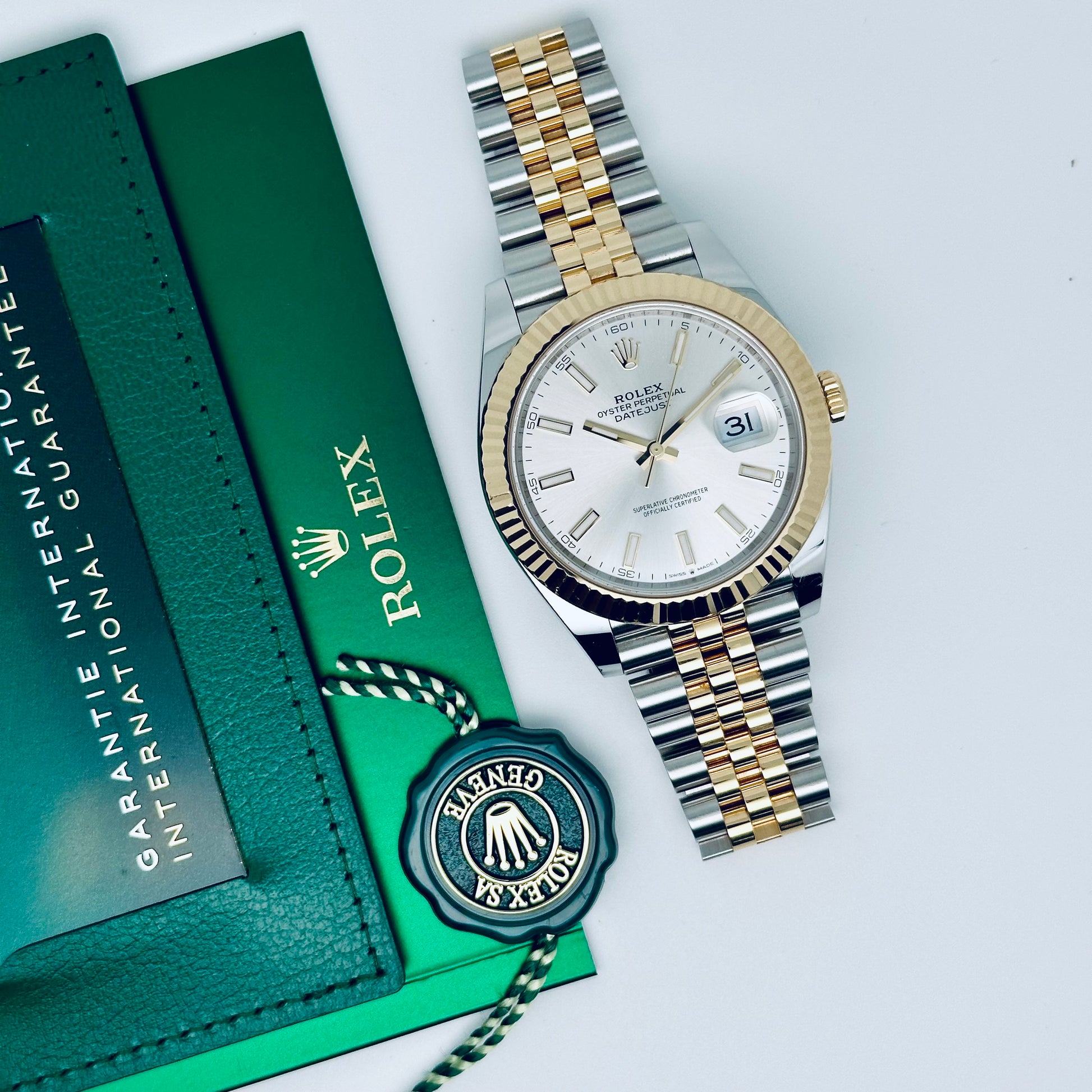 Rolex Datejust 41 / 126333 / silber / Jubilee / 2023 / Full Set