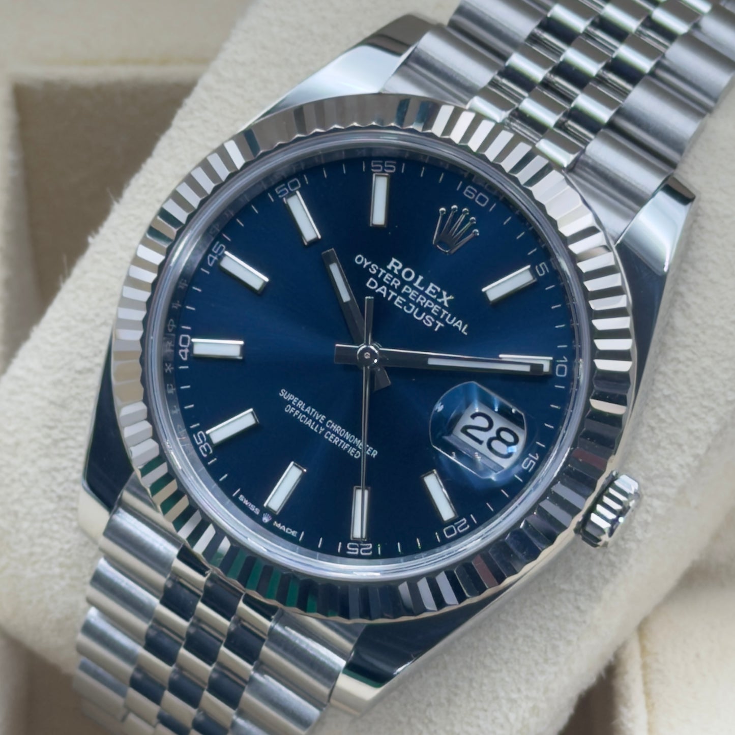 Rolex Datejust 41 / 126334 / Blau / Jubilee / Full Set / 2022
