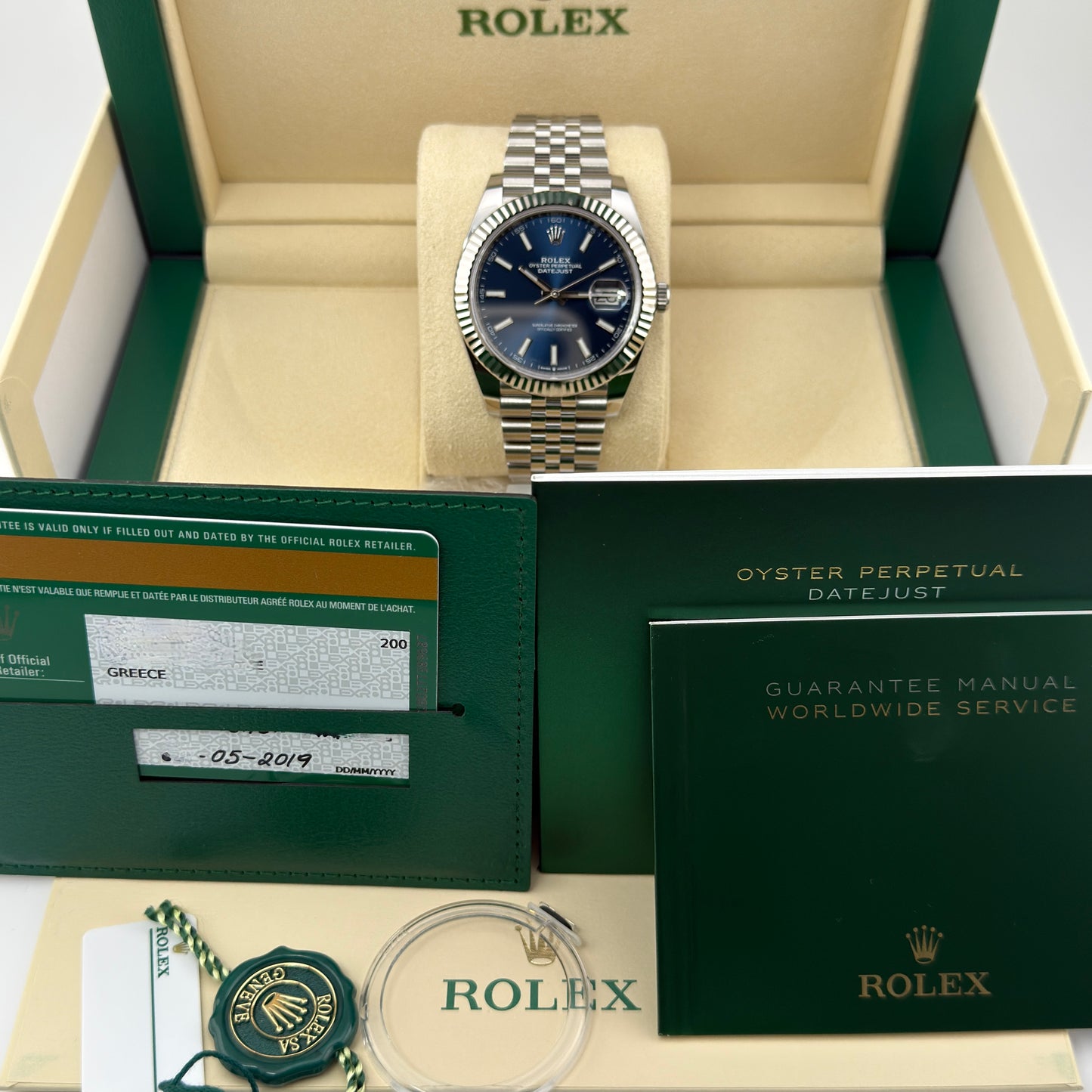 Rolex Datejust 41 / 126334 / blau / Jubilee / Full Set / 2019