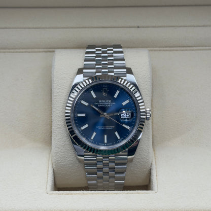 Rolex Datejust 41 / 126334 / Blau / Jubilee / Full Set / 2022