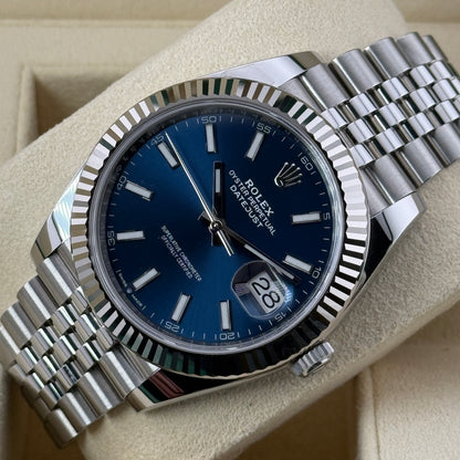 Rolex Datejust 41 / 126334 / blau / Jubilee / Full Set / 2019