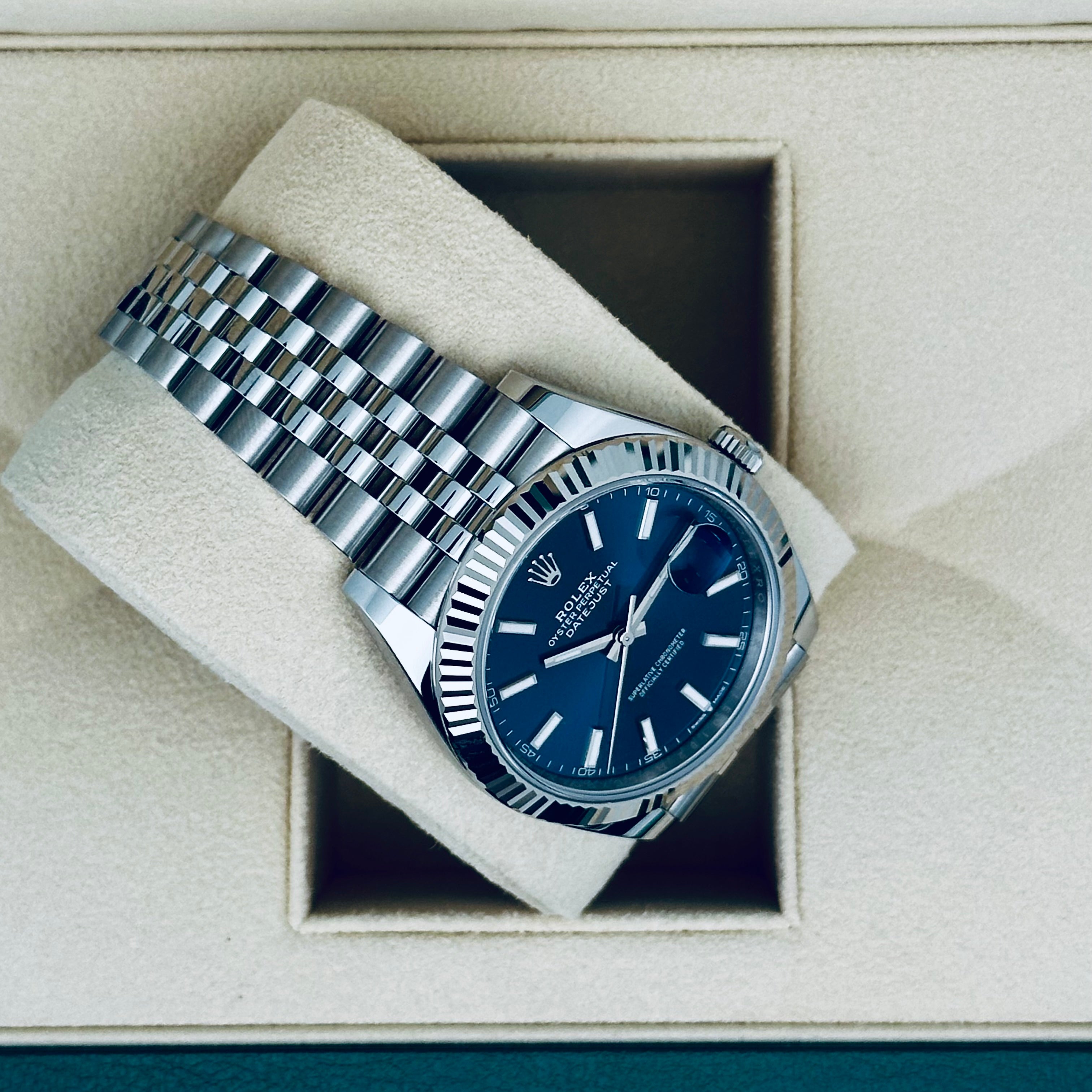 Datejust 41 blau jubilee best sale