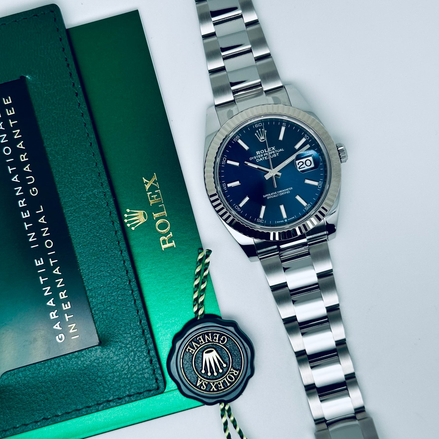 Rolex Datejust 41 / 126334 / blau / Oyster / Full Set