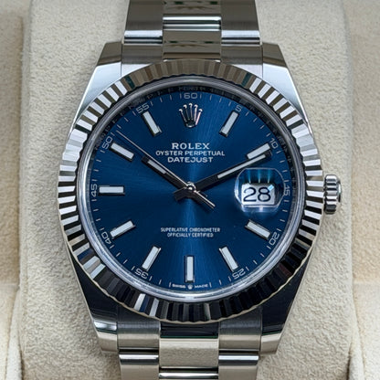 Rolex Datejust 41 / 126334 / Blau / Oyster / Full Set / 2024