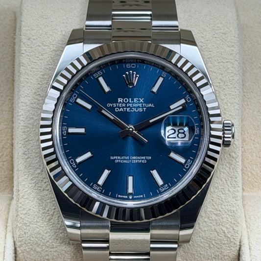 Rolex Datejust 41 / 126334 / Blau / Oyster / Full Set / 2024