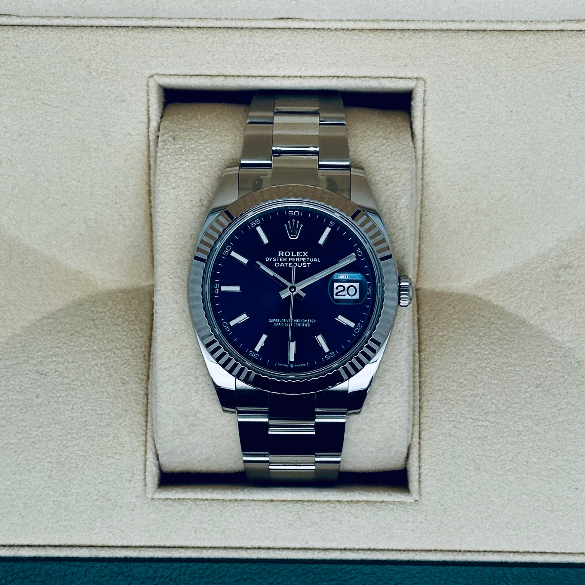 Rolex Datejust 41 / 126334 / blau / Oyster / Full Set