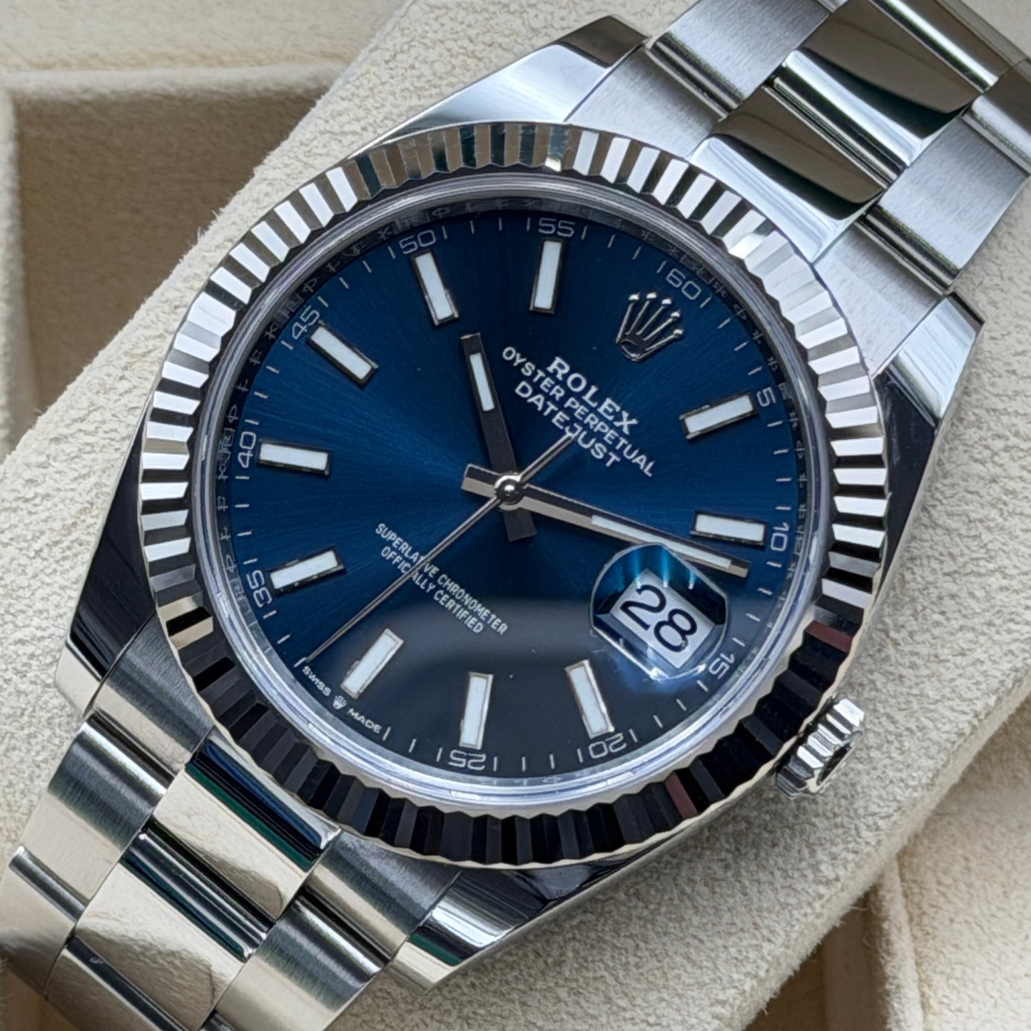 Rolex Datejust 41 / 126334 / Blau / Oyster / Full Set / 2024