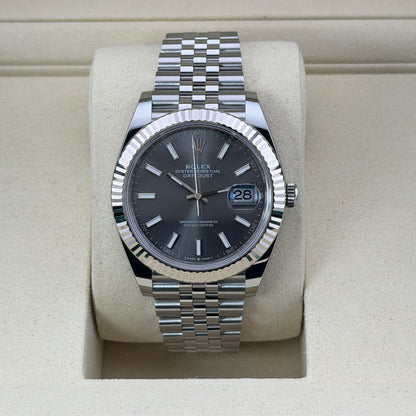 Rolex Datejust 41 / 126334 / Rhodium / Jubilee / Full Set / 2025