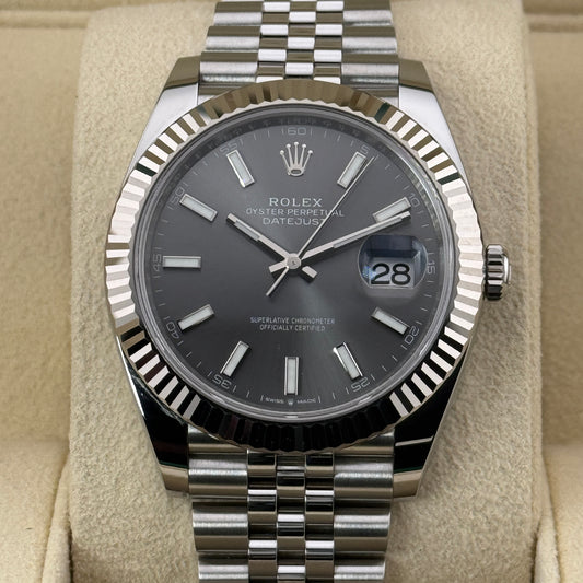 Rolex Datejust 41 / 126334 / Rhodium / Jubilee / Full Set / 2022