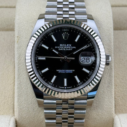 Rolex Datejust 41 / 126334 / schwarz / Jubilee / Full Set / 2022