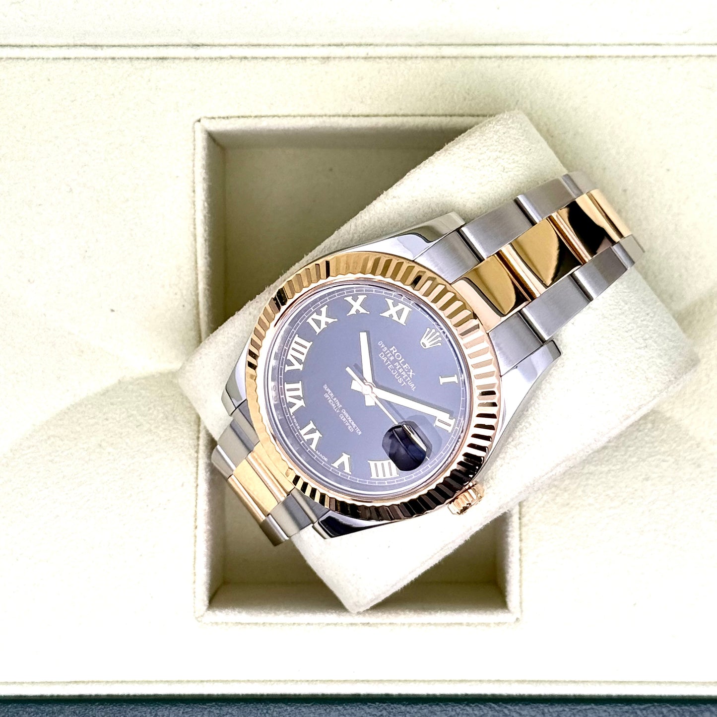 Rolex Datejust II / 116333 / schwarz / Oyster / Full Set / 2015
