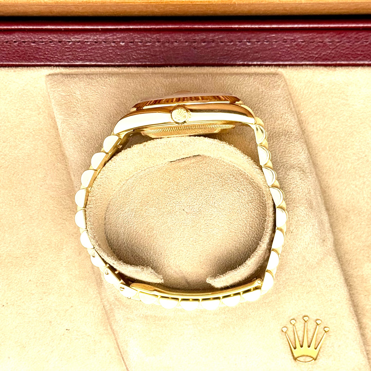 Rolex Day-Date 36 / 118238 / silber - Diamanten / Gelbgold / Full Set / 2004