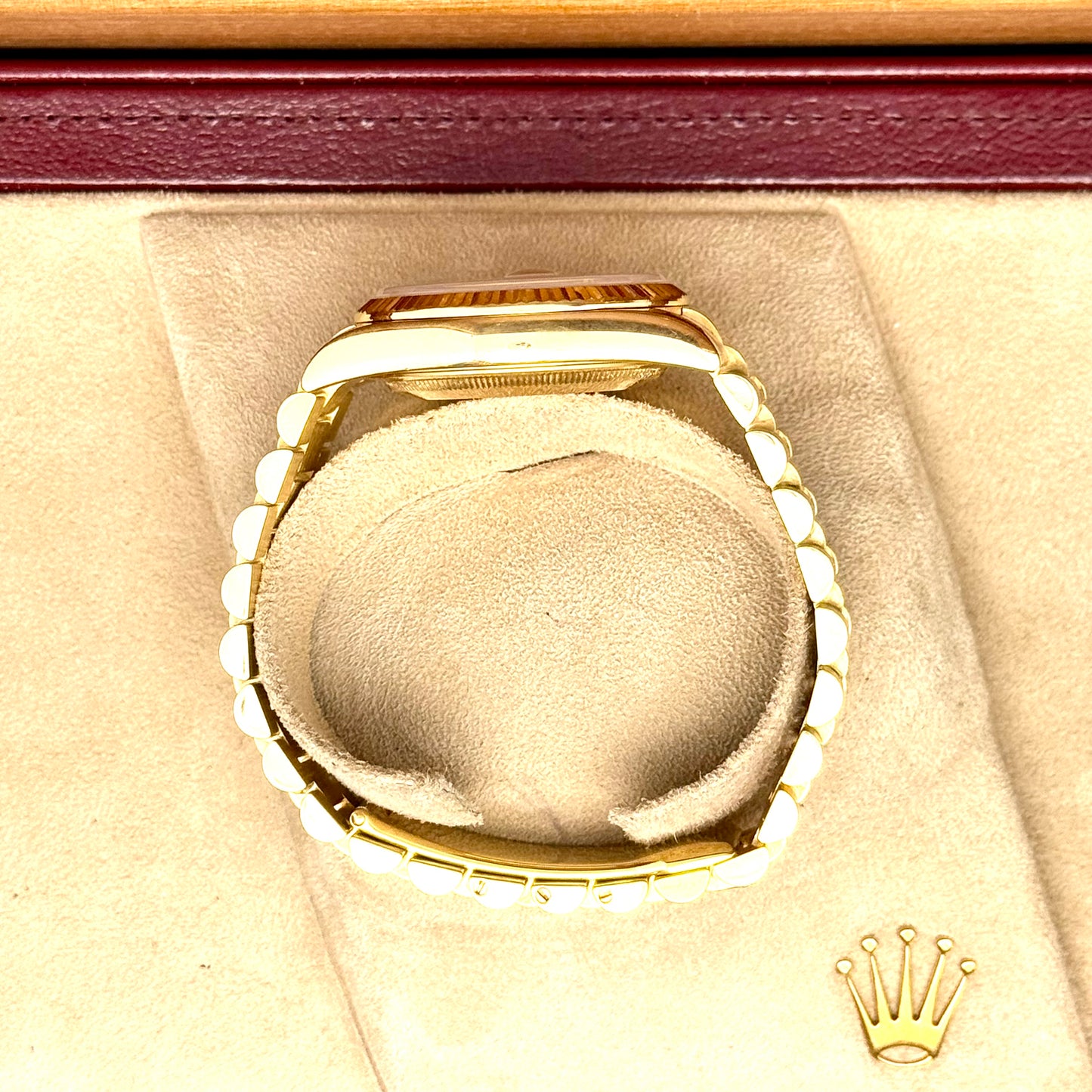 Rolex Day-Date 36 / 118238 / silber - Diamanten / Gelbgold / Full Set / 2004