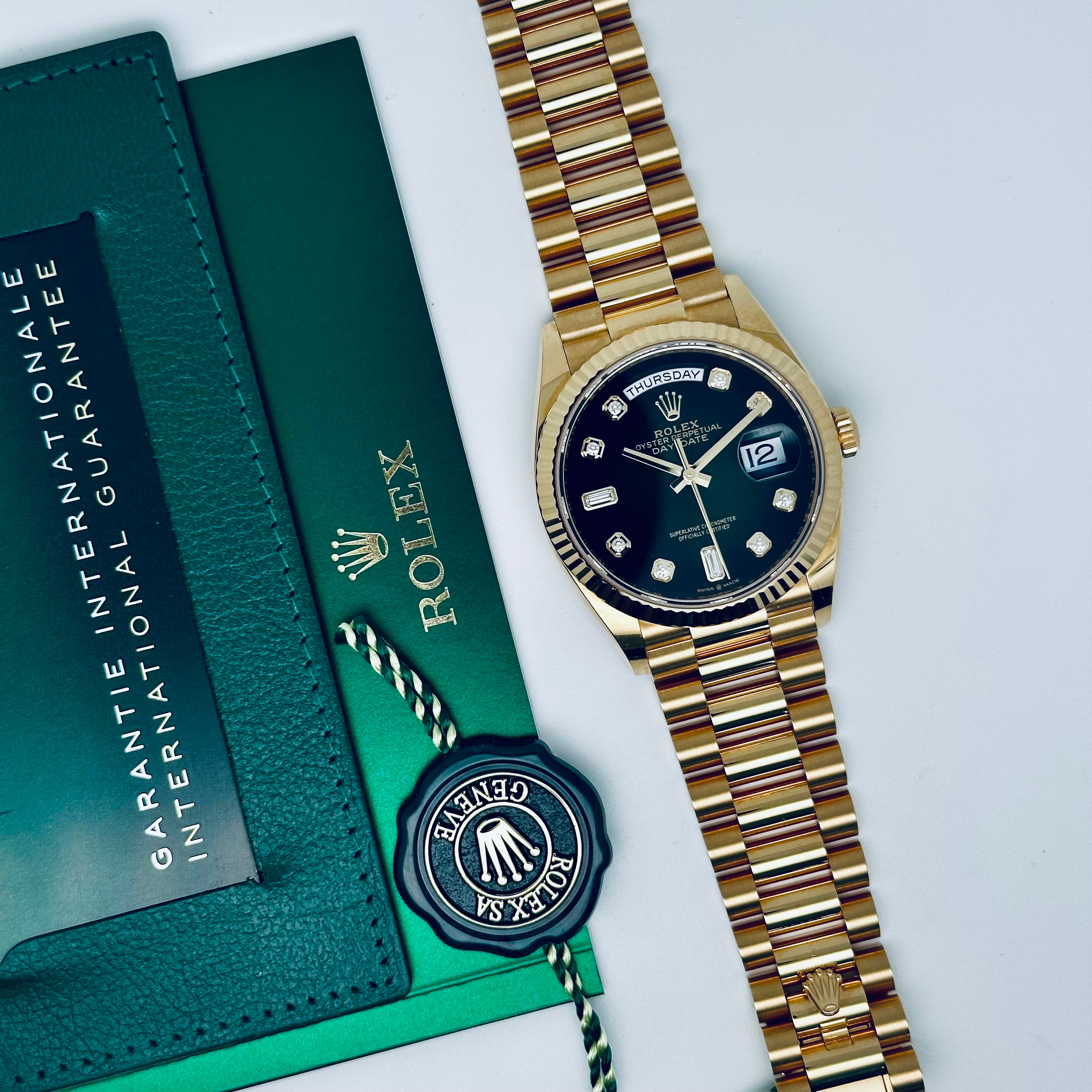 Rolex Watch Rolex Day Date Gold Gebraucht Day Date Grün Rolex Day