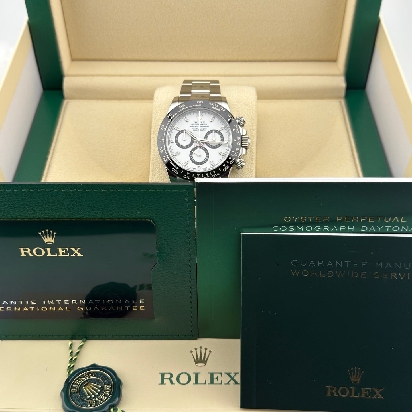 Rolex Daytona / 116500LN / weiß / Oyster / Full Set / 2023