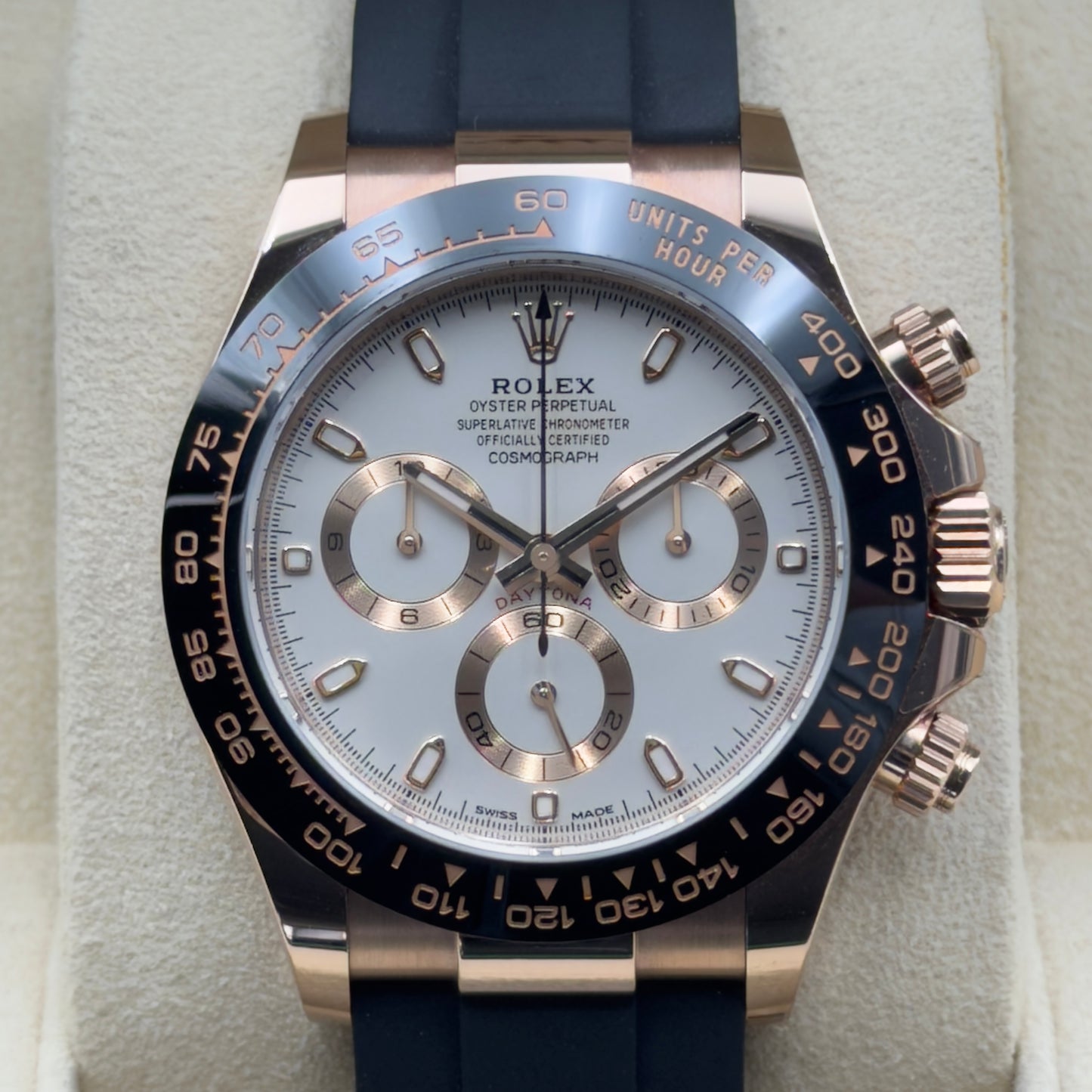 Rolex Daytona / 116515LN / Weiß / Oysterflex / Full Set / 2023