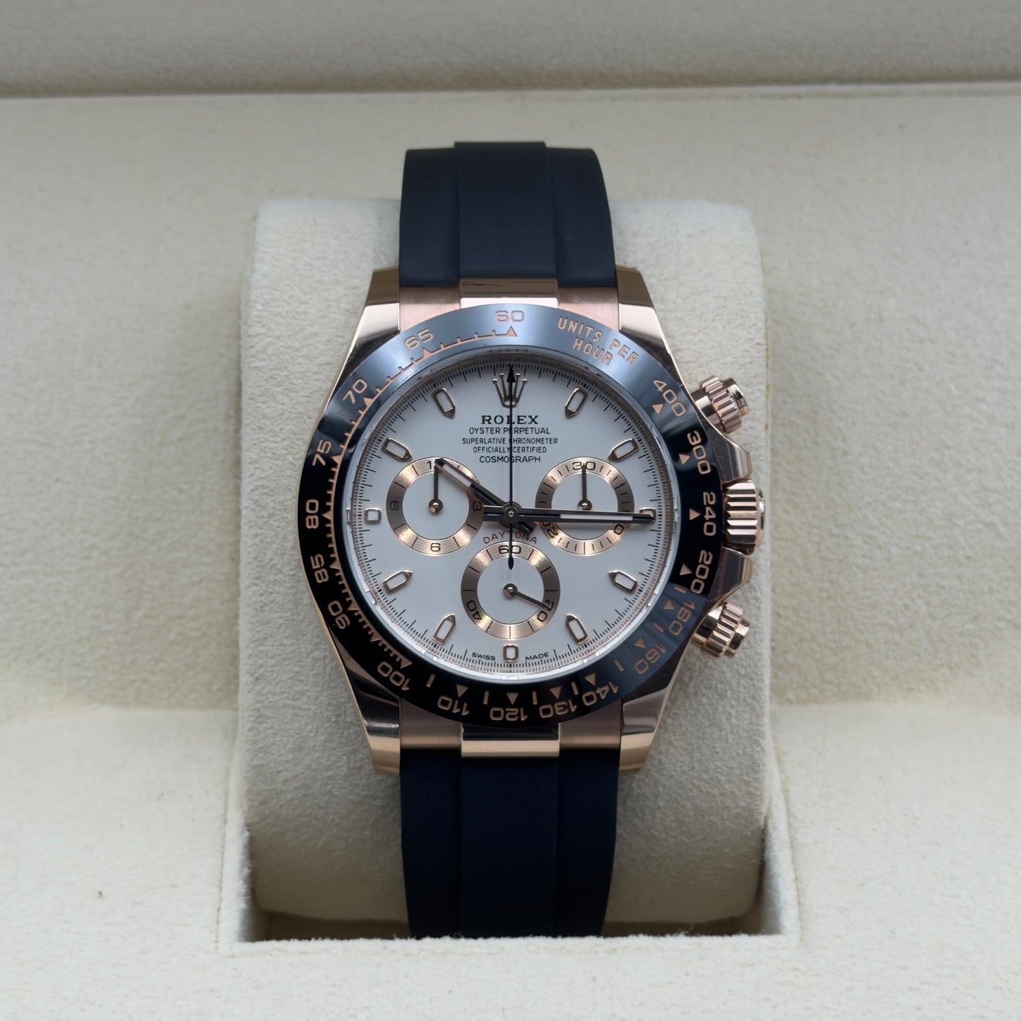 Rolex Daytona / 116515LN / Weiß / Oysterflex / Full Set / 2023