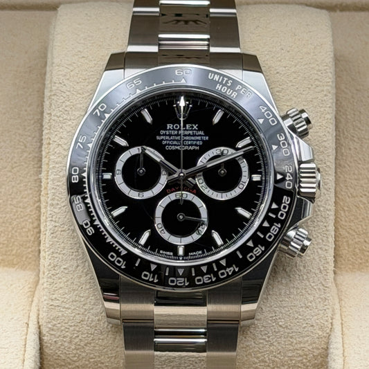 Rolex Daytona / 126500LN / schwarz / Oyster / Full Set / 2024