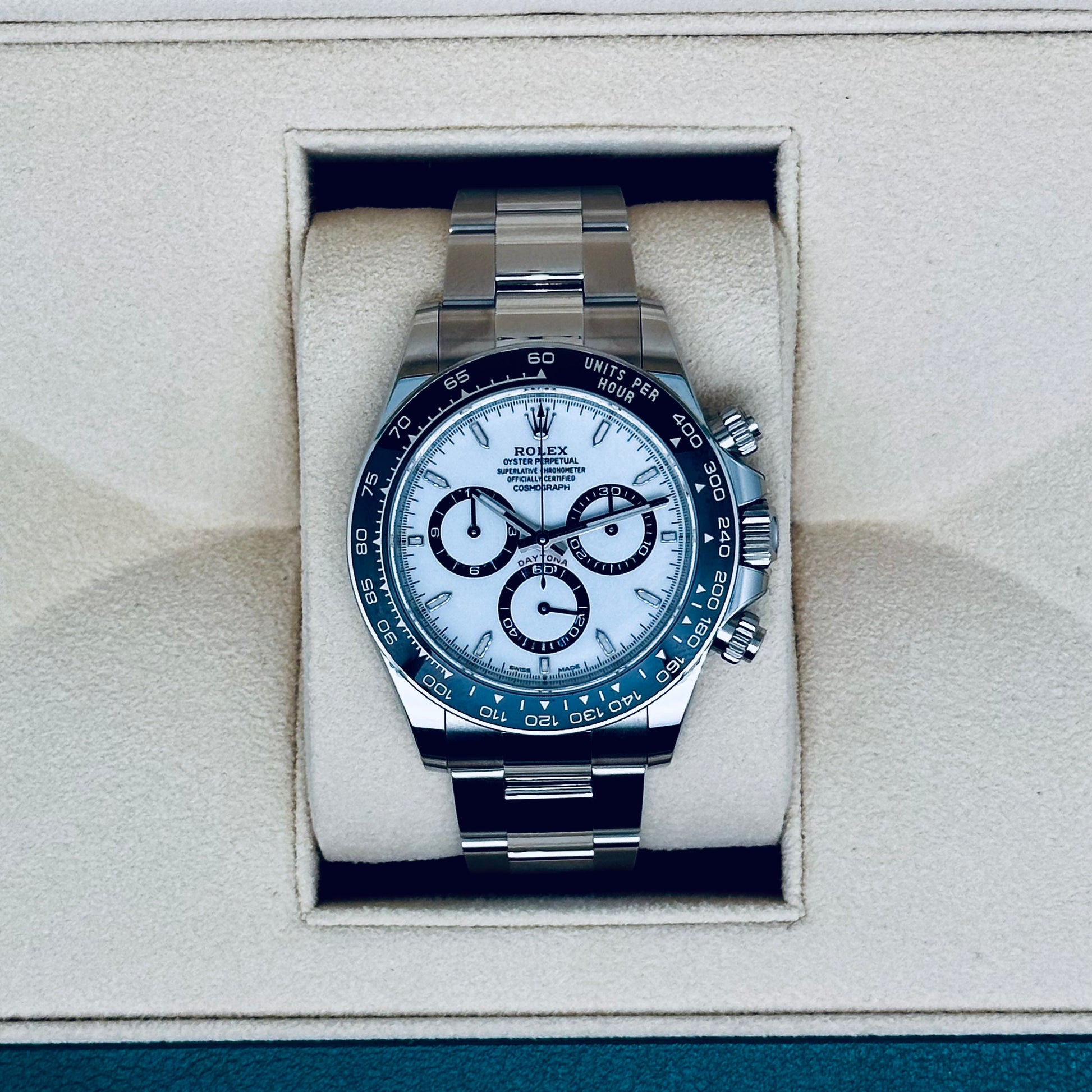 Rolex Daytona / 126500LN / weiß / Oyster / Full Set