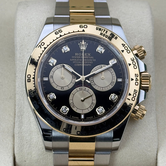 Rolex Daytona / 126503 / schwarz - Diamanten / Oyster / Full Set / 2025