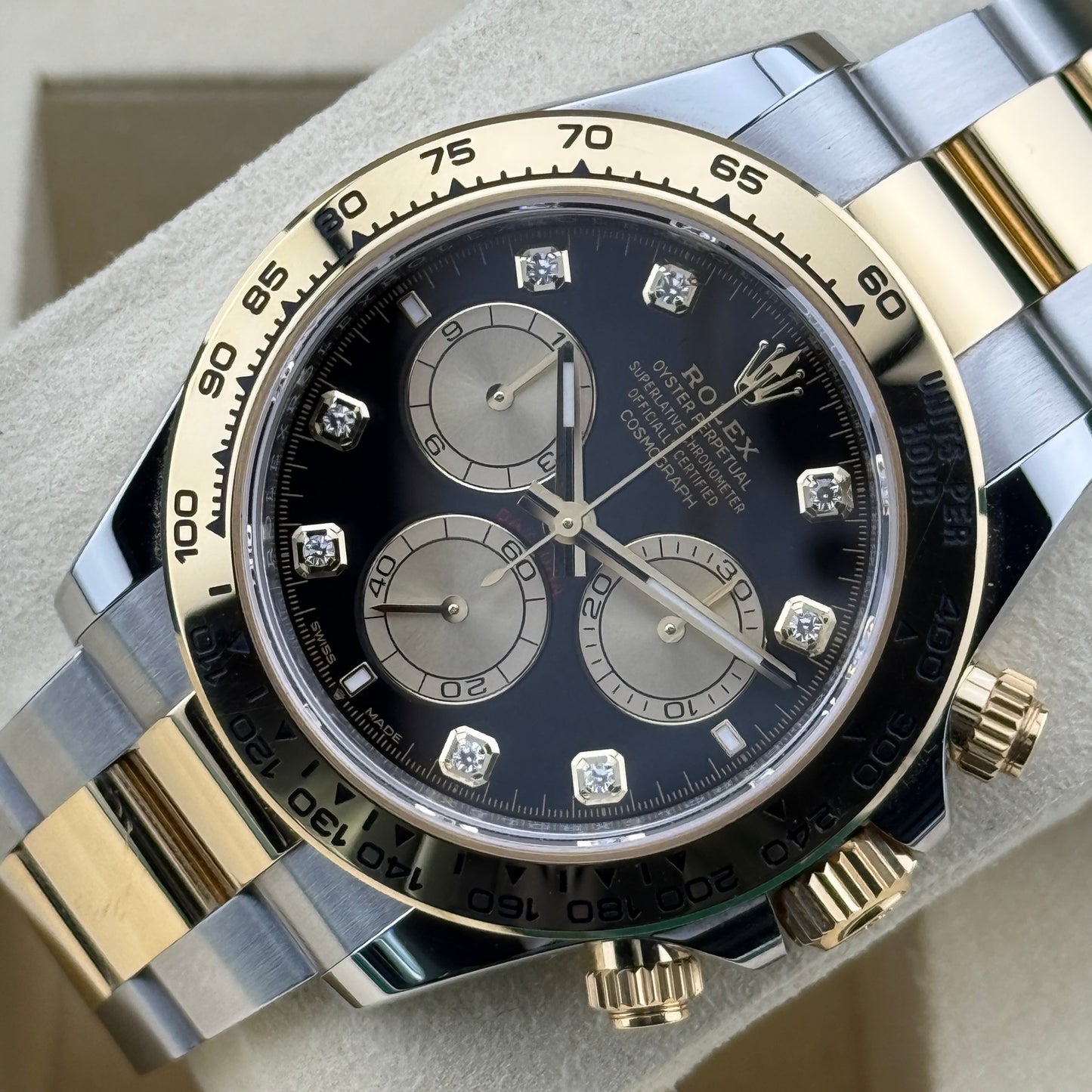 Rolex Daytona / 126503 / schwarz - Diamanten / Oyster / Full Set / 2025