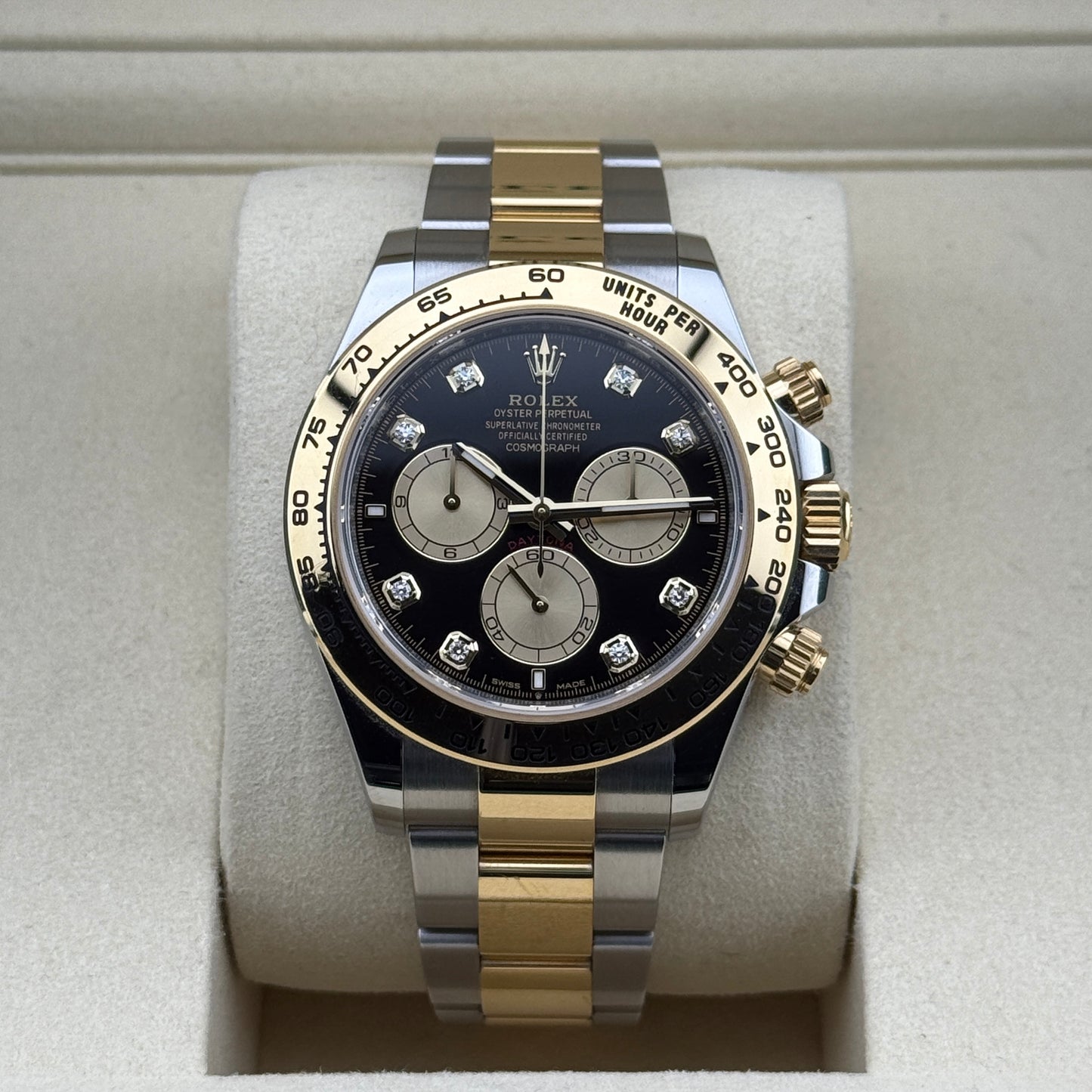 Rolex Daytona / 126503 / schwarz - Diamanten / Oyster / Full Set / 2025