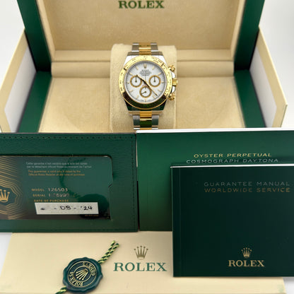 Rolex Daytona / 126503 / weiß / Oyster / Full Set / 2025